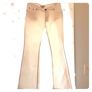 Banana Republic white flare jeans